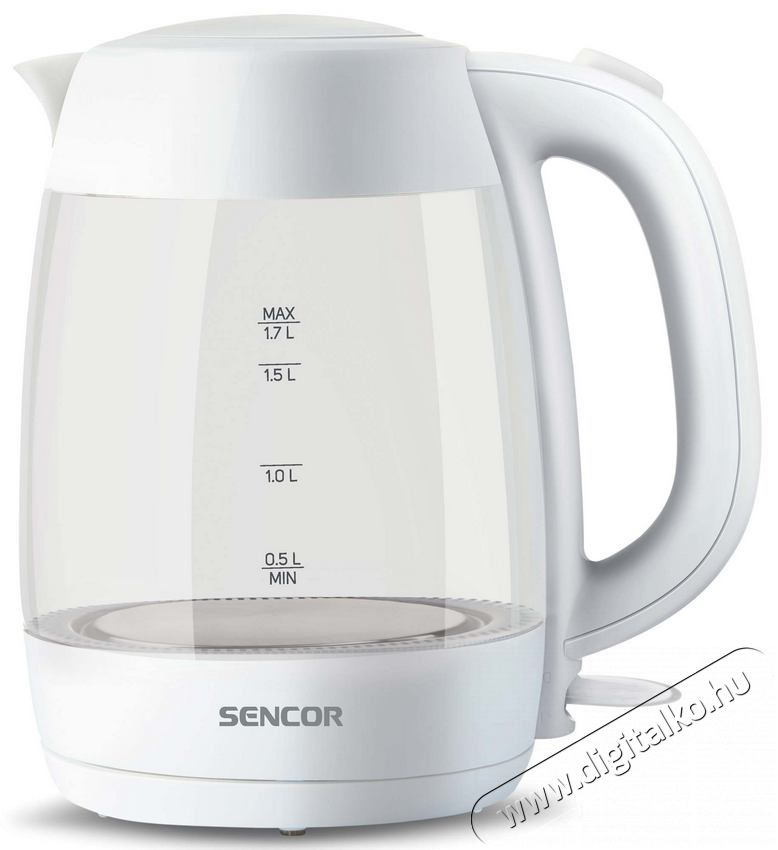 Sencor SWK 7300WH Üveg Vízforraló 1,7L Konyhai termékek - Vízforraló / teafőző - 364644