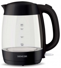 Sencor SWK 7301BK Üveg Vízforraló 1,7L - Konyhai termékek - Vízforraló / teafőző - 364645
