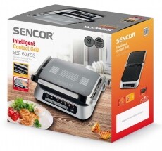 Sencor SBG 6031SS Intelligens Kontakt Grill Konyhai termékek - Konyhai kisgép (sütés / főzés / hűtés / ételkészítés) - Kontakt grill sütő / sütőlap - 353624