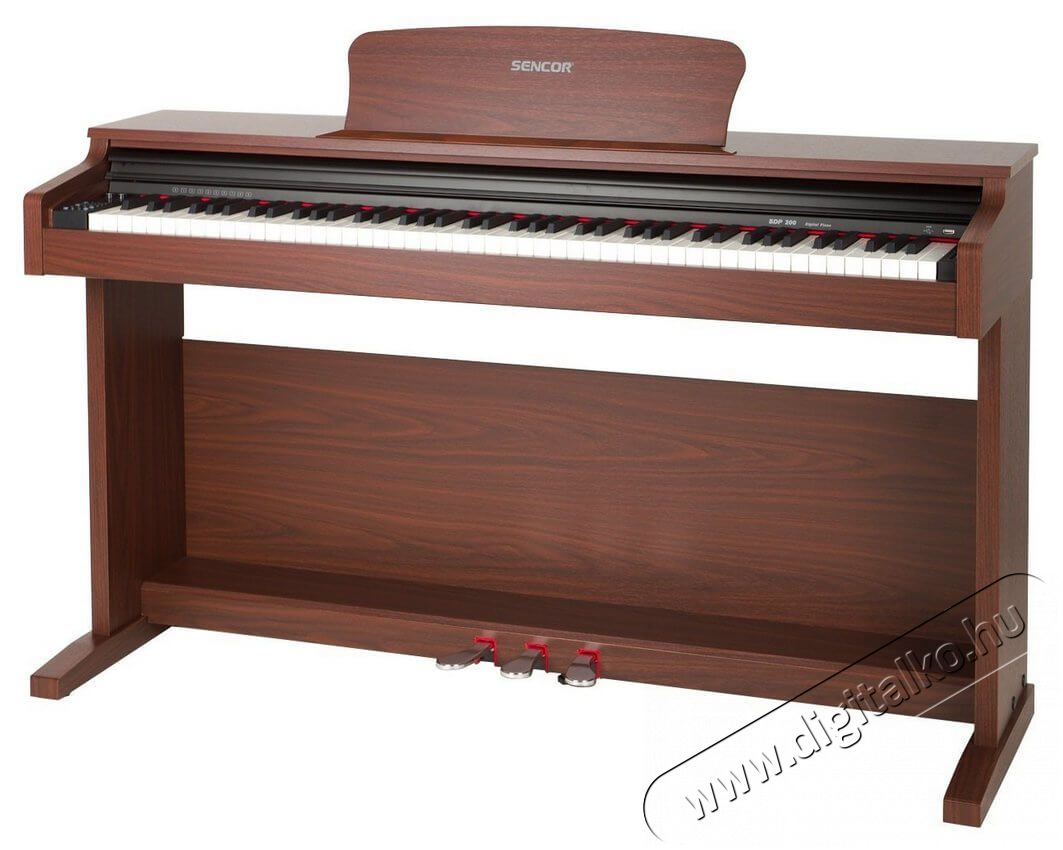 Sencor SDP 200 BR digitális zongora Audio-Video / Hifi / Multimédia - Hangszer - 336056
