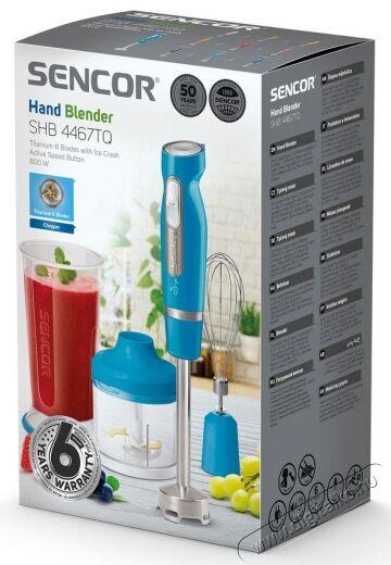 Sencor SHB 4467TQ-EUE3 Botmixer szett Konyhai termékek - Konyhai kisgép (előkészítés / feldolgozás) - Botmixer - 364602