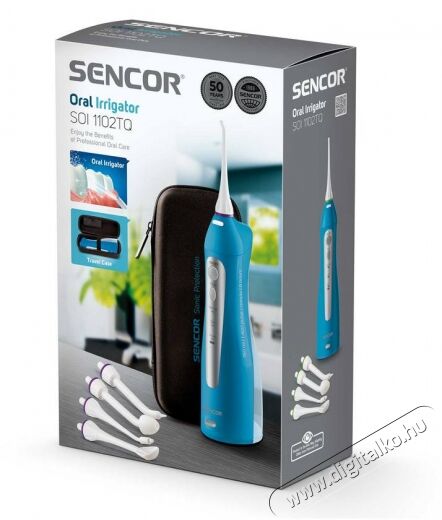 Sencor SOI 1102TQ Szájzuhany - türkízkék Szépségápolás / Egészség - Száj / fog ápolás - Szájzuhany - 352020
