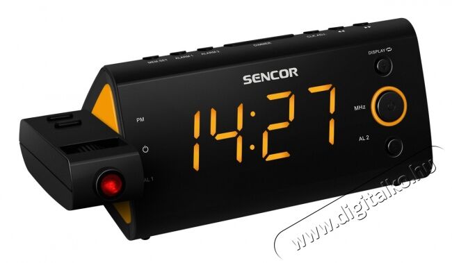 Sencor SRC 330OR rádiós ébresztőóra - narancs Audio-Video / Hifi / Multimédia - Rádió / órás rádió - Ébresztőórás rádió - 274596