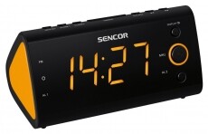 Sencor SRC 170 Rádiós ébresztőóra - narancs Audio-Video / Hifi / Multimédia - Rádió / órás rádió - Ébresztőórás rádió - 260563