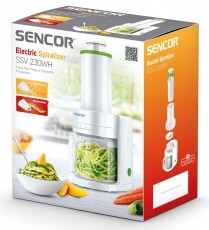 Sencor SSV 230WH elektromos spirál szeletelő Konyhai termékek - Konyhai kisgép (előkészítés / feldolgozás) - Szeletelő / reszelő gép - 329098