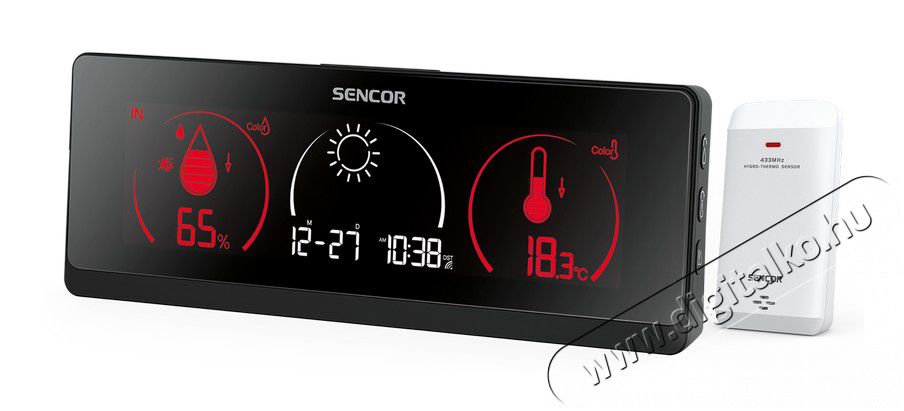 Sencor SWS 8700 időjárás állomás Háztartás / Otthon / Kültér - Lakásfelszerelés - Időjárás állomás - 349383