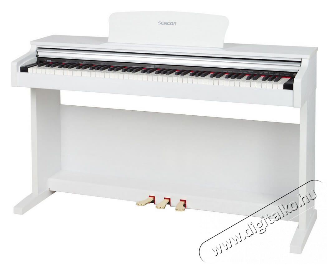 Sencor SDP 100 WH digitális zongora Audio-Video / Hifi / Multimédia - Hangszer - 336054