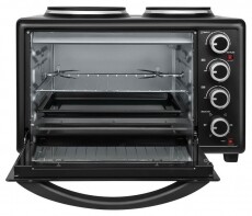 Sencor SEO 2828BK elektromos mini sütő főzőlappal Konyhai termékek - Sütő-főzőlap, tűzhely (szabadonálló) - Mini sütő / mini grill / mini konyha - 342114