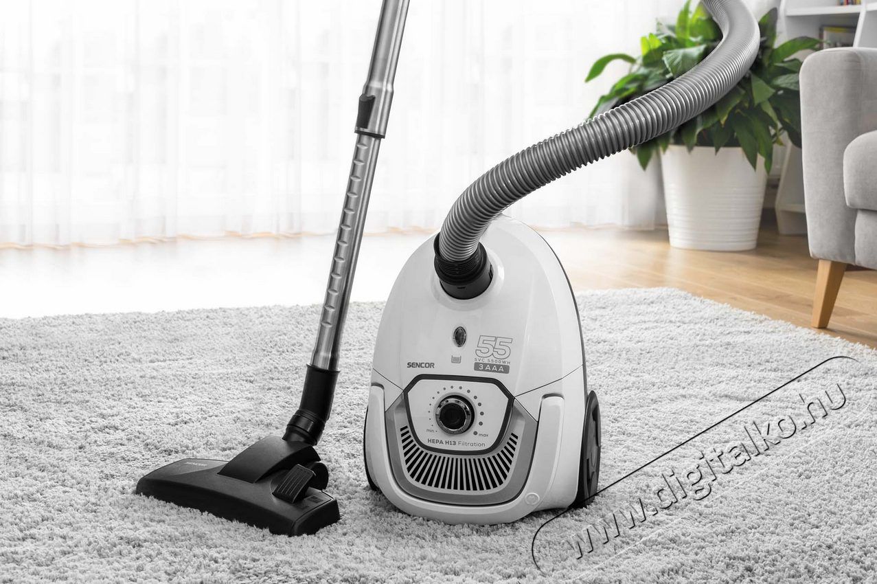 Sencor SVC 5500WH porszívó Háztartás / Otthon / Kültér - Porszívó / takarítógép - Porzsákos porszívó - 361499