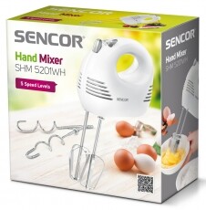 Sencor SHM 5201WH Kézi habverő és keverő Konyhai termékek - Konyhai kisgép (előkészítés / feldolgozás) - Kézi mixer - 279344