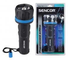 Sencor SLL 11 Gumírozott elemlámpa Háztartás / Otthon / Kültér - Világítás / elektromosság - Zseblámpa / elemlámpa - 275568