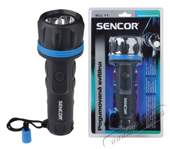 Sencor SLL 11 Gumírozott elemlámpa Háztartás / Otthon / Kültér - Világítás / elektromosság - Zseblámpa / elemlámpa - 275568