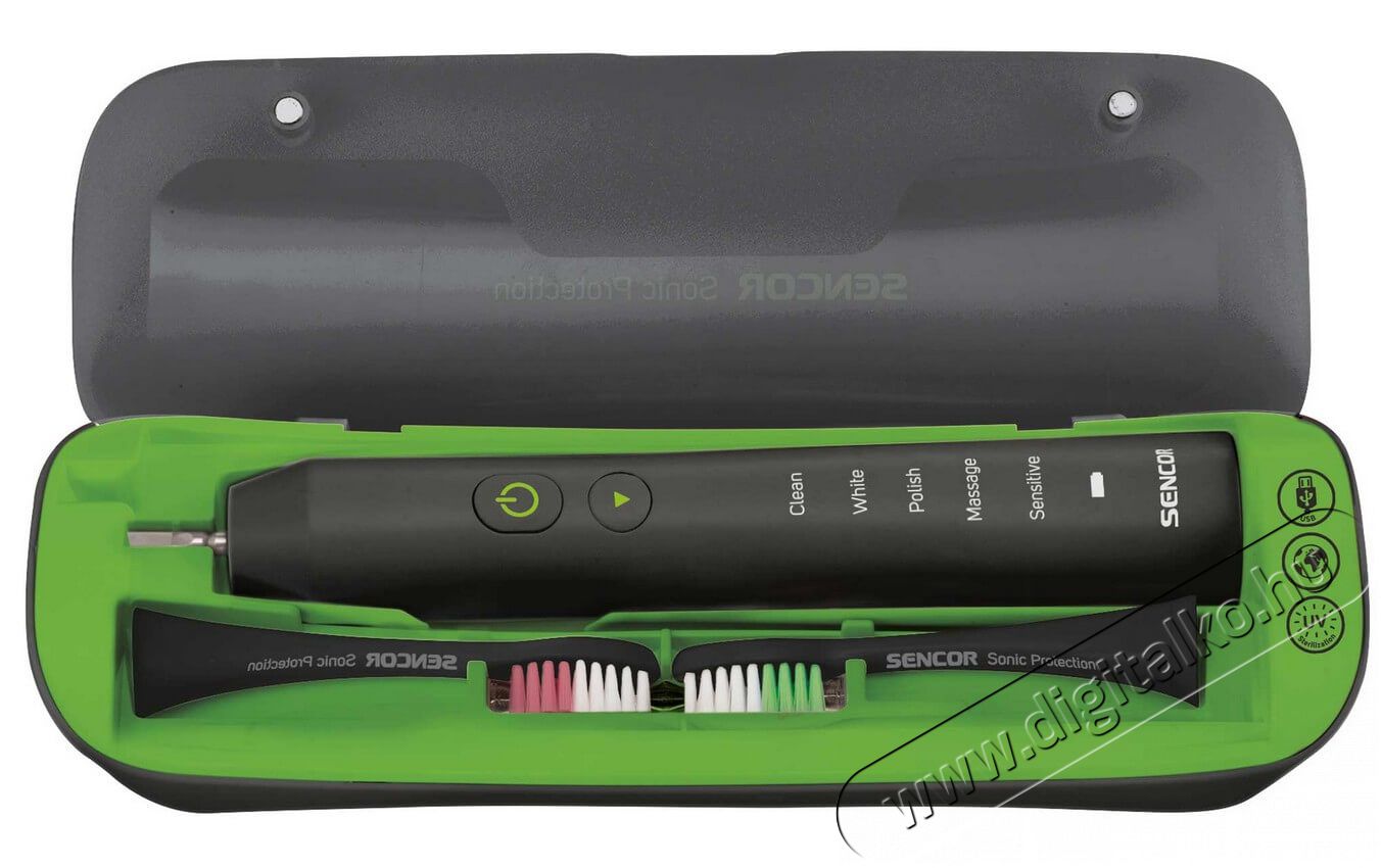 Sencor SOC 3311BK elektromos fogkefe Szépségápolás / Egészség - Száj / fog ápolás - Elektromos fogkefe - 336100