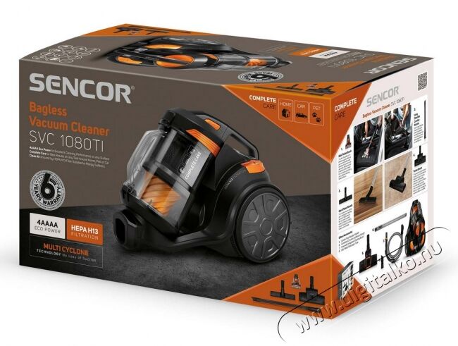 Sencor SVC 1080TI porzsák nélküli porszívó Háztartás / Otthon / Kültér - Porszívó / takarítógép - Porzsák nélküli porszívó - 353331
