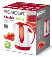 Sencor SWK 1814RD Vízforraló - fehér/piros Konyhai termékek - Vízforraló / teafőző - 274722
