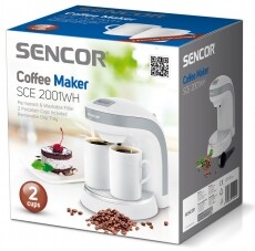 Sencor SCE 2001WH Kávéfőző - fehér Konyhai termékek - Kávéfőző / kávéörlő / kiegészítő - Filteres kávéfőző - 279338