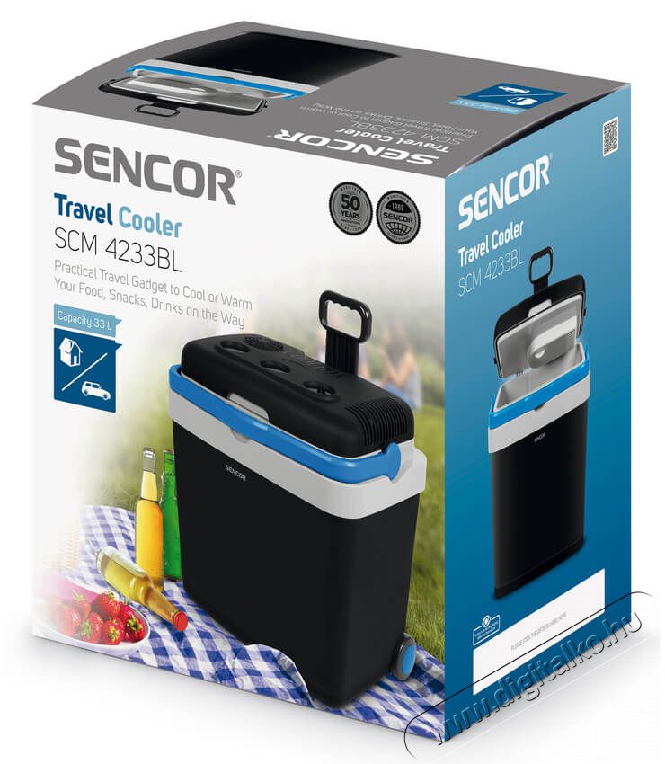 Sencor SCM 4233BL autós hűtőtáska Konyhai termékek - Hűtő, fagyasztó (szabadonálló) - Hordozható hűtőtáska - 349294