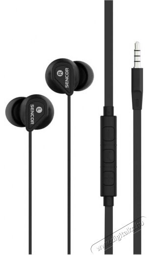 Sencor SEP 172 VCM fülhallgató headset - fekete Audio-Video / Hifi / Multimédia - Fül és Fejhallgatók - Fülhallgató mikrofonnal / headset - 351987