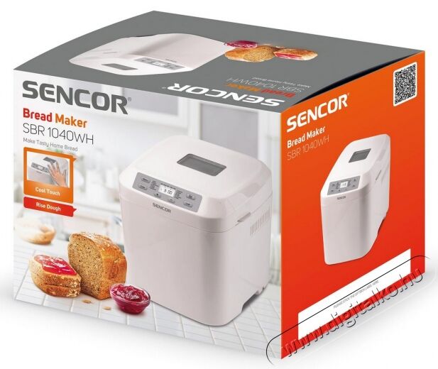Sencor SBR 1040WH Kenyérsütő - fehér Konyhai termékek - Konyhai kisgép (sütés / főzés / hűtés / ételkészítés) - Kenyérsütő - 364566
