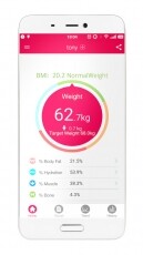 Sencor SBS 8000BK Smart Fitnesz személymérleg - kék Szépségápolás / Egészség - Mérleg - Személy mérleg - 345995