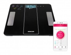 Sencor SBS 8000BK Smart Fitnesz személymérleg - kék Szépségápolás / Egészség - Mérleg - Személy mérleg - 345995
