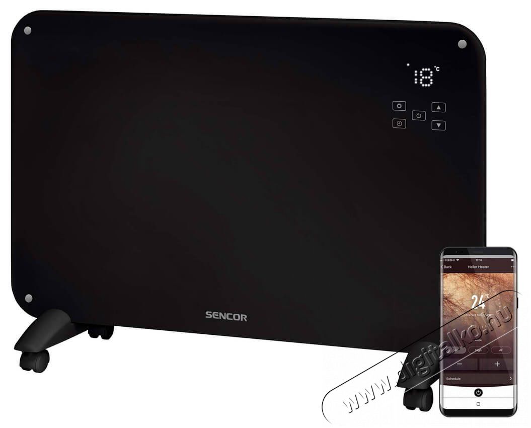 Sencor SCF 4201BK elektromos konvektor Háztartás / Otthon / Kültér - Fűtés - Konvektor - 351529