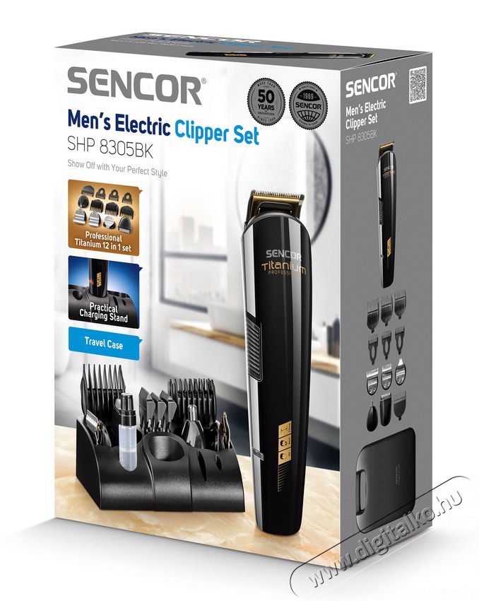 Sencor SHP 8305BK hajnyíró készlet Szépségápolás / Egészség - Hajápolás - Haj / szakáll vágó, nyíró - 349328