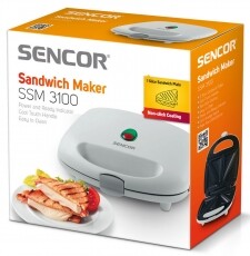 Sencor SSM 3100 Szendvicssütő Konyhai termékek - Konyhai kisgép (sütés / főzés / hűtés / ételkészítés) - Melegszendvics / gofri sütő - 260759