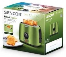 Sencor STS 6050GG kenyérpirító - zöld Konyhai termékek - Konyhai kisgép (sütés / főzés / hűtés / ételkészítés) - Kenyérpirító - 336109