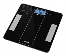 Sencor SBS 8000BK Smart Fitnesz személymérleg - kék Szépségápolás / Egészség - Mérleg - Személy mérleg - 345995
