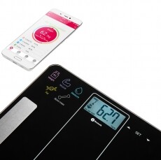 Sencor SBS 8000BK Smart Fitnesz személymérleg - kék Szépségápolás / Egészség - Mérleg - Személy mérleg - 345995