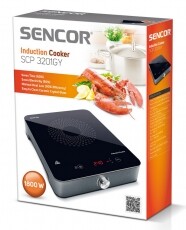 Sencor SCP 3201GY Indukciós főzőlap - fekete/szürke Konyhai termékek - Sütő-főzőlap, tűzhely (szabadonálló) - Indukciós főzőlap (szabadonálló) - 274782
