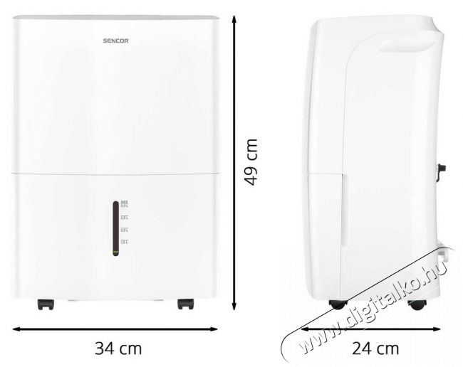 Sencor SDH 2010WH páramentesítő Szépségápolás / Egészség - Légtisztító / párásító / párátlanító - Páramentesítő - 336083