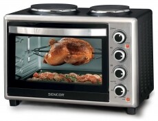 Sencor SEO 3628SS elektromos mini sütő főzőlappal Konyhai termékek - Sütő-főzőlap, tűzhely (szabadonálló) - Mini sütő / mini grill / mini konyha - 342116