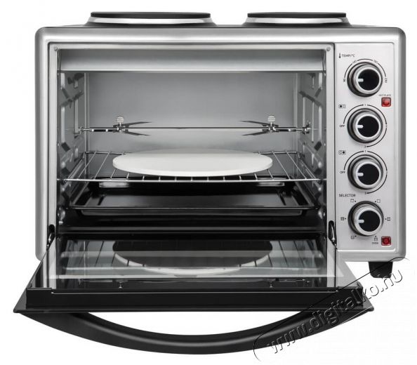 Sencor SEO 3628SS elektromos mini sütő főzőlappal Konyhai termékek - Sütő-főzőlap, tűzhely (szabadonálló) - Mini sütő / mini grill / mini konyha - 342116