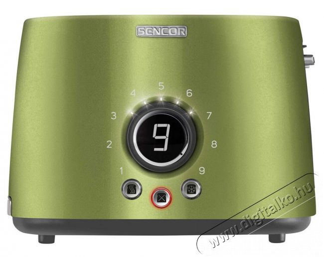 Sencor STS 6050GG kenyérpirító - zöld Konyhai termékek - Konyhai kisgép (sütés / főzés / hűtés / ételkészítés) - Kenyérpirító - 336109