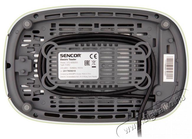 Sencor STS 6050GG kenyérpirító - zöld Konyhai termékek - Konyhai kisgép (sütés / főzés / hűtés / ételkészítés) - Kenyérpirító - 336109