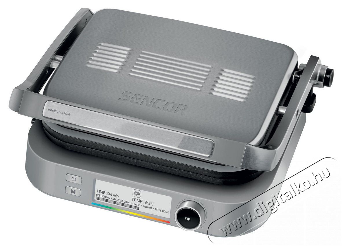 Sencor SBG 6231SS kontakt Grill Konyhai termékek - Konyhai kisgép (sütés / főzés / hűtés / ételkészítés) - Kontakt grill sütő / sütőlap - 361477
