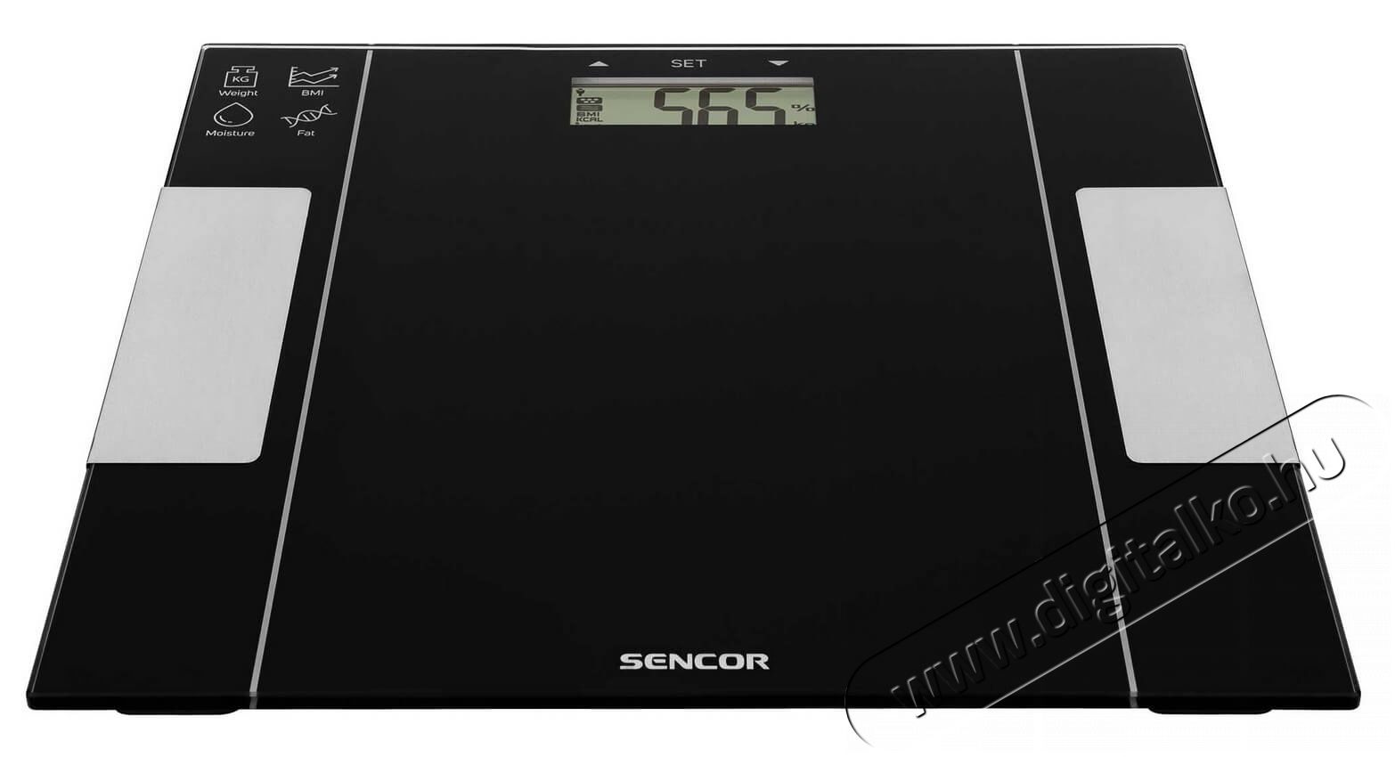 Sencor SBS 5050BK digitális személymérleg - fekete Szépségápolás / Egészség - Mérleg - Személy mérleg - 336077