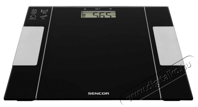 Sencor SBS 5050BK digitális személymérleg - fekete Szépségápolás / Egészség - Mérleg - Személy mérleg - 336077