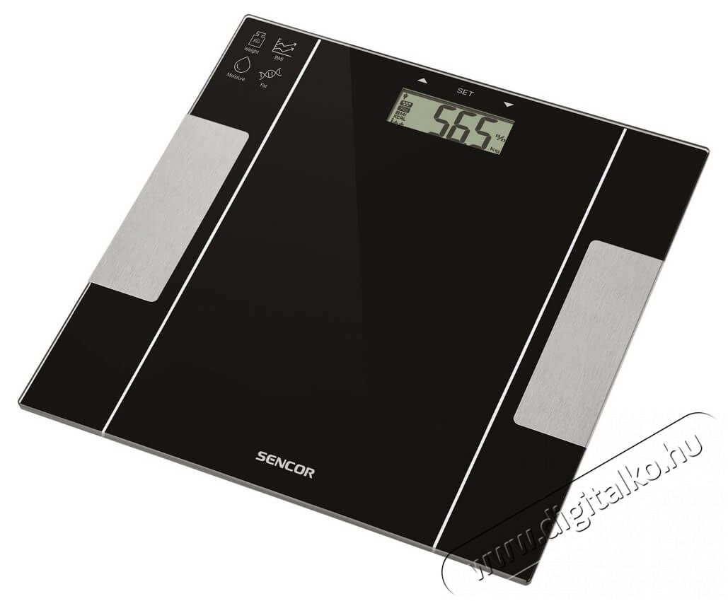 Sencor SBS 5050BK digitális személymérleg - fekete Szépségápolás / Egészség - Mérleg - Személy mérleg - 336077