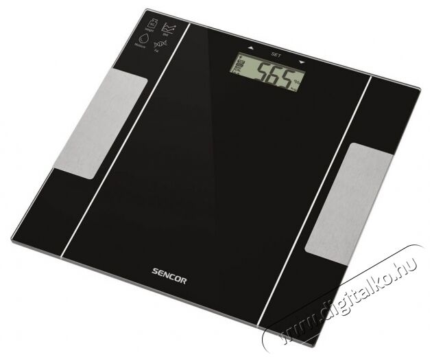 Sencor SBS 5050BK digitális személymérleg - fekete Szépségápolás / Egészség - Mérleg - Személy mérleg - 336077