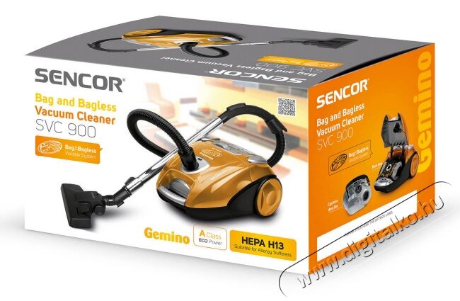 Sencor SVC 900-EUE3 porszívó 2 in 1 Háztartás / Otthon / Kültér - Porszívó / takarítógép - Porzsákos porszívó - 346103