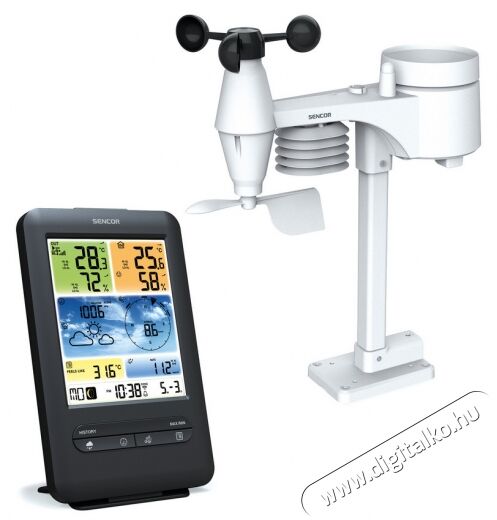 Sencor SWS 9898 WIFI időjárás állomás Háztartás / Otthon / Kültér - Lakásfelszerelés - Időjárás állomás - 366821
