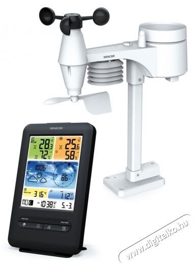 Sencor SWS 9898 WIFI időjárás állomás Háztartás / Otthon / Kültér - Lakásfelszerelés - Időjárás állomás - 366821