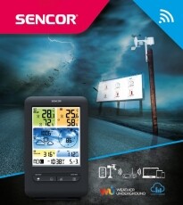 Sencor SWS 9898 WIFI időjárás állomás Háztartás / Otthon / Kültér - Lakásfelszerelés - Időjárás állomás - 366821