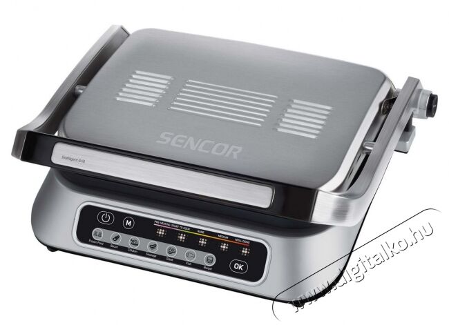 Sencor SBG 6031SS Intelligens Kontakt Grill Konyhai termékek - Konyhai kisgép (sütés / főzés / hűtés / ételkészítés) - Kontakt grill sütő / sütőlap - 353624