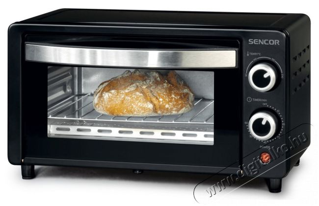 Sencor SEO 0910BK elektromos mini sütő Konyhai termékek - Sütő-főzőlap, tűzhely (szabadonálló) - Mini sütő / mini grill / mini konyha - 342111