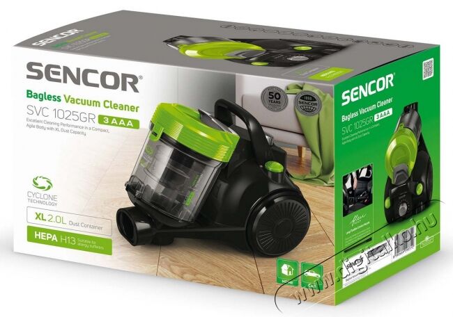 Sencor SVC 1025GR 3AAA Porszívó Háztartás / Otthon / Kültér - Porszívó / takarítógép - Porzsák nélküli porszívó - 364630