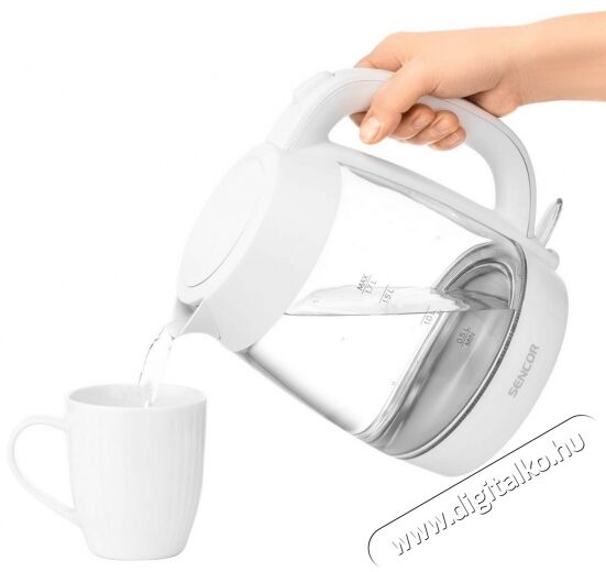 Sencor SWK 7300WH Üveg Vízforraló 1,7L Konyhai termékek - Vízforraló / teafőző - 364644
